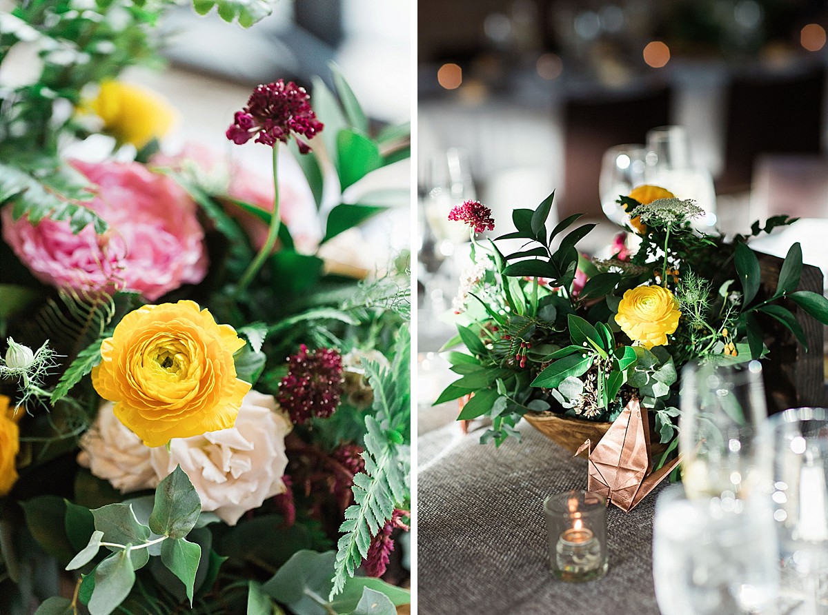 Wedding reception details photos by Clean Plate Pictures at the Roundhouse in Beacon, Hudson Valley, NY.