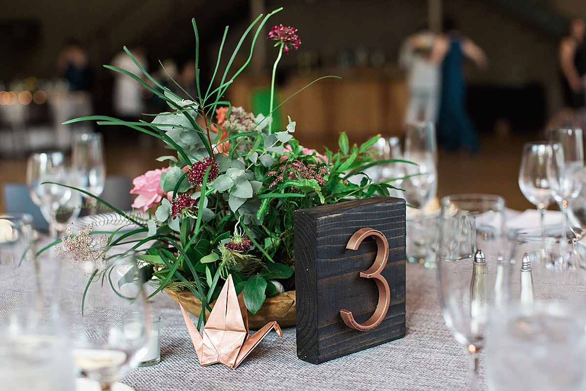 Wedding reception details photos by Clean Plate Pictures at the Roundhouse in Beacon, Hudson Valley, NY.