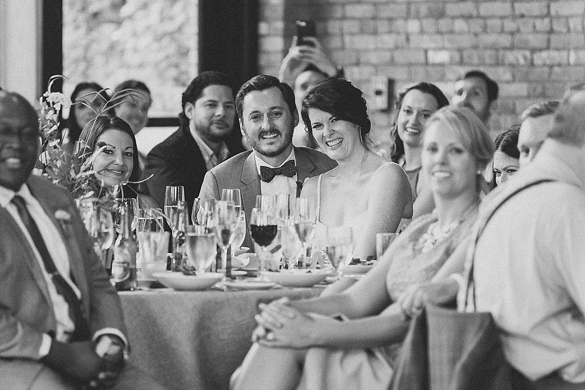 Photojournalistic romantic wedding reception photography at the Roundhouse, Beacon, NY by Clean Plate Pictures, Hudson Valley wedding photographer