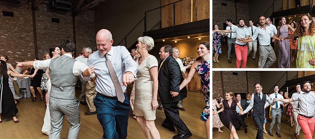 Amazing horah photos at a Roundhouse, Beacon NY wedding by Clean Plate Pictures, Hudson Valley wedding photographer.