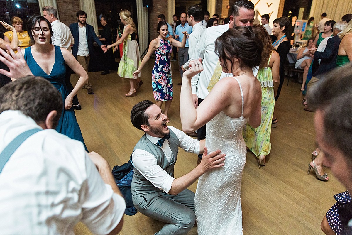 Candid wedding reception dancing photos at a Roundhouse, Beacon NY wedding by Clean Plate Pictures, Hudson Valley wedding photographer.